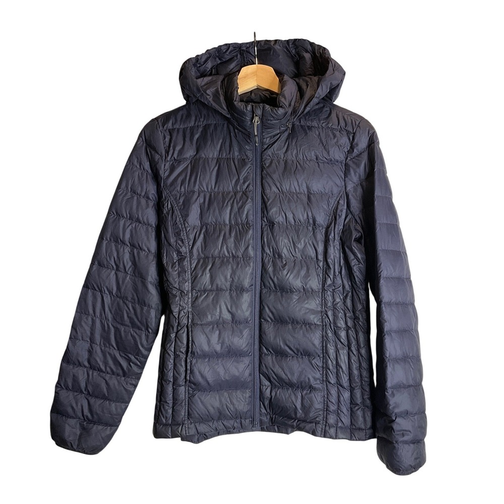 32 Degrees Weatherproof Down Lightweight Puffer Jacket Hooded Packable Travel L